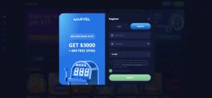 Current Marvel Casino official registration or account interface