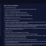 Official Marvel Casino bonus terms showing the AUD sign-up no-deposit amount